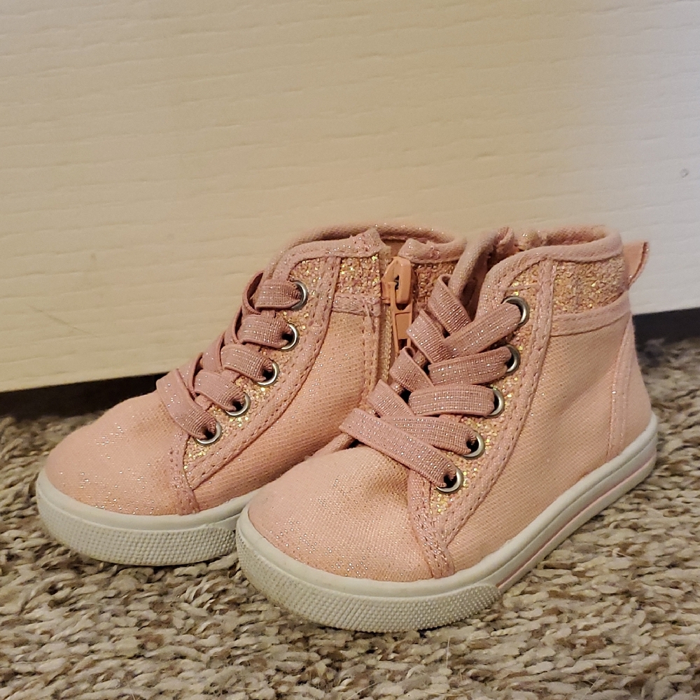Toddler Pink Glitter OshKosh B'gosh Sneakers, Size 5